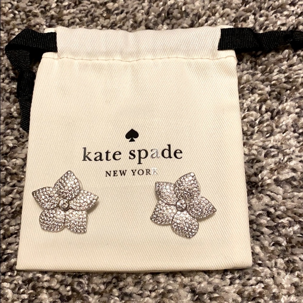 Kate Spade Pave Bloom Statement Earrings